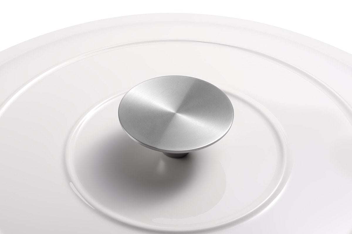 Ovela 5.6L Cast Iron Round Casserole (White)