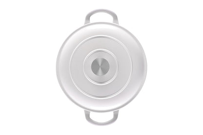 Ovela 5.6L Cast Iron Round Casserole (White)