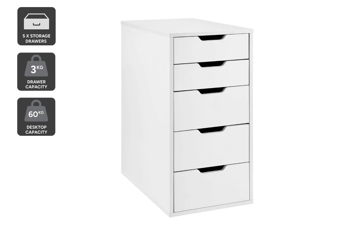 Ovela Alice Office Drawers (White)