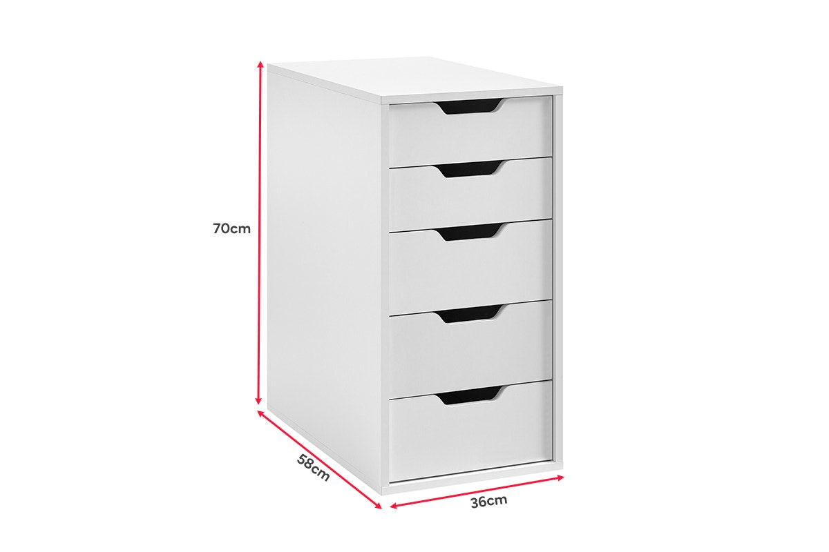 Ovela Alice Office Drawers (White)