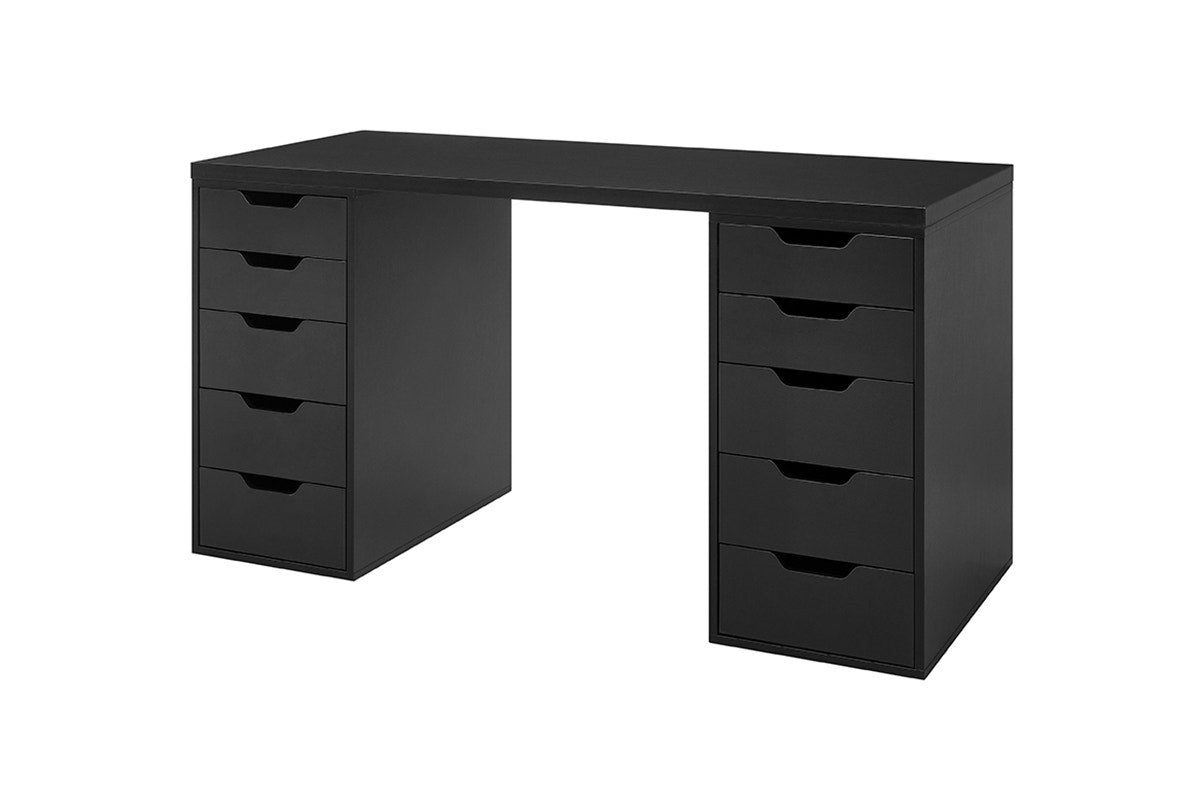 Ovela Alice Filing Drawer Desk (Black)