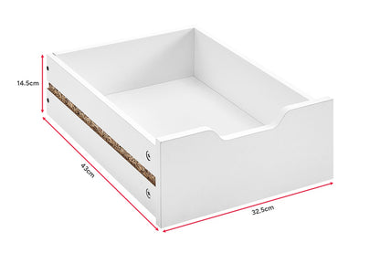 Ovela Alice Filing Drawer Desk (White)