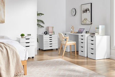 Ovela Alice Filing Drawer Desk - White