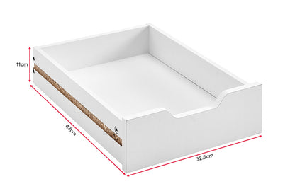Ovela Alice Filing Drawer Desk (White)