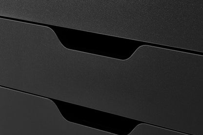 Ovela Alice Wide Mobile Office Drawers (Black)