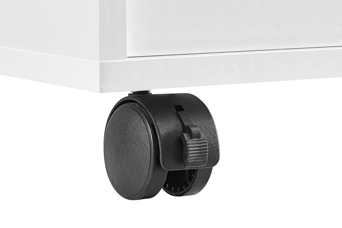 Ovela Alice Wide Mobile Office Drawers (White)