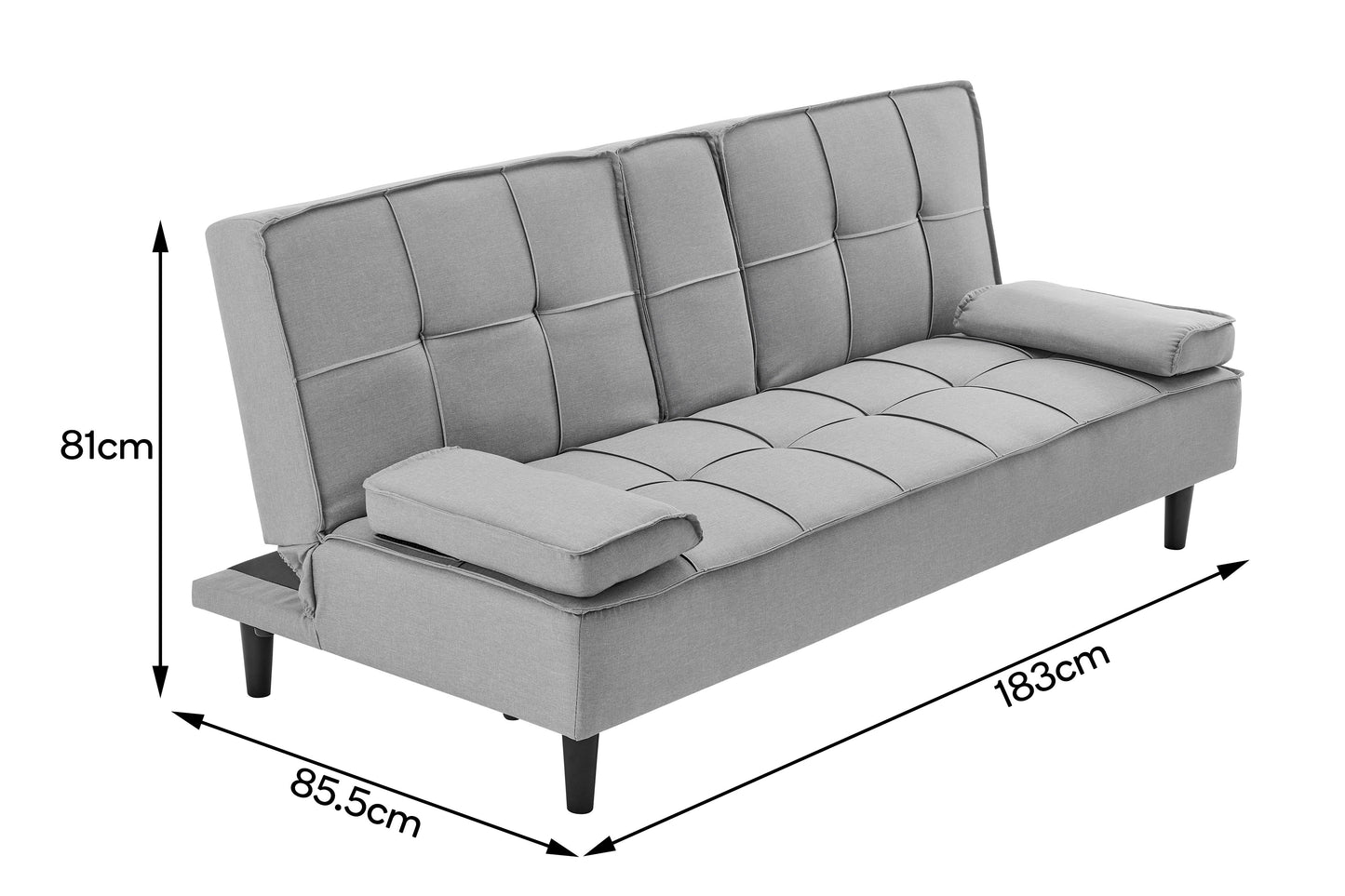 Ovela Apline Sofa Bed (Light Grey)