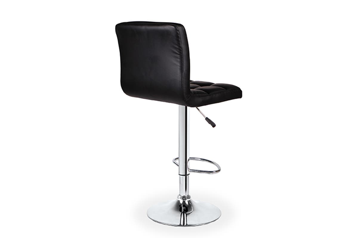 NEW Ovela Bar Stool 2 Pack L Shape Black 38.5cm Indoor Furniture