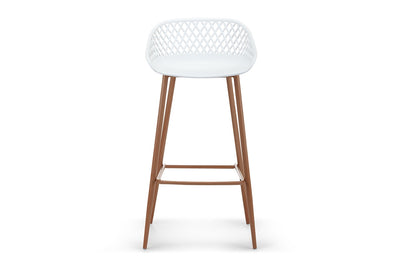 Set of 2 Ovela Leerdam Bar Stools - White