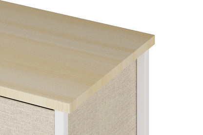 Ovela 3 Drawer Nightstand Bedside Table - Beige