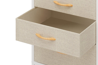 Ovela 3 Drawer Nightstand Bedside Table - Beige
