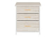 Ovela 3 Drawer Nightstand Bedside Table - Wood Grain White Oak – view 2