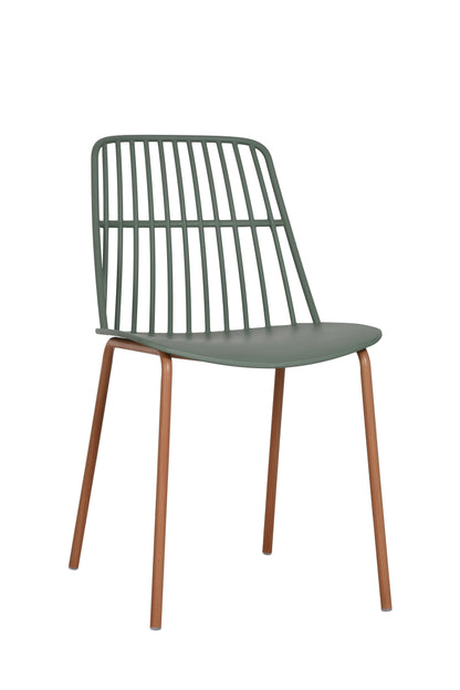 Ovela Set of 2 Betty Dining Chairs  - Olive)
