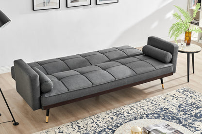 Ovela Billi Button Sofa Bed - Charcoal