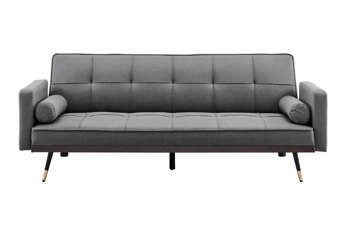 Ovela Billi Button Sofa Bed - Charcoal