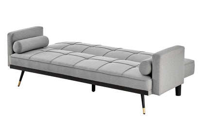 Ovela Billi Button Sofa Bed - Light Grey