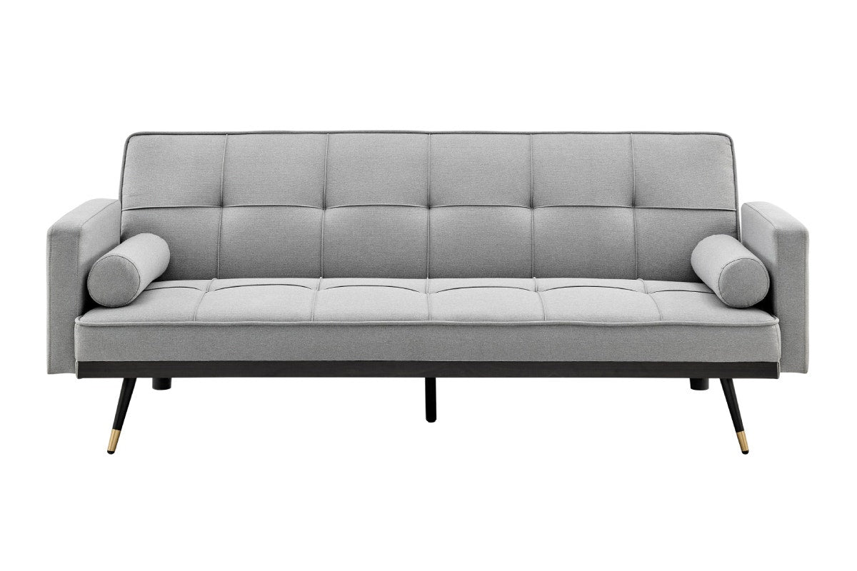 Ovela Billi Button Sofa Bed - Light Grey