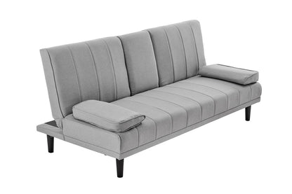 Ovela Bonita Pintuck Sofa Bed (Light Grey)