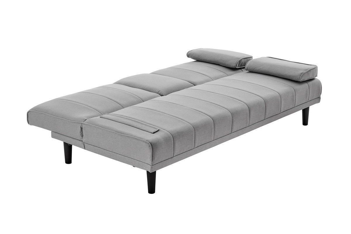 Ovela Bonita Pintuck Sofa Bed (Light Grey)