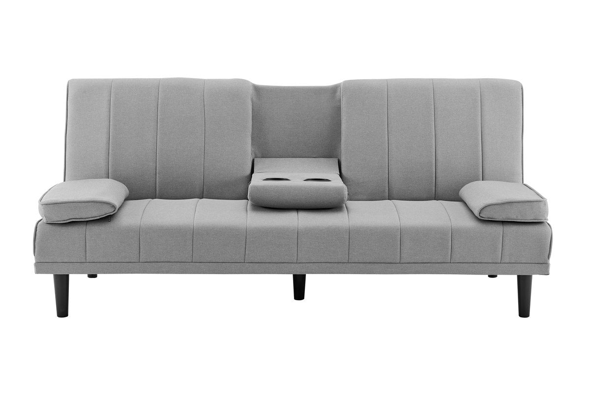 Ovela Bonita Pintuck Sofa Bed (Light Grey)