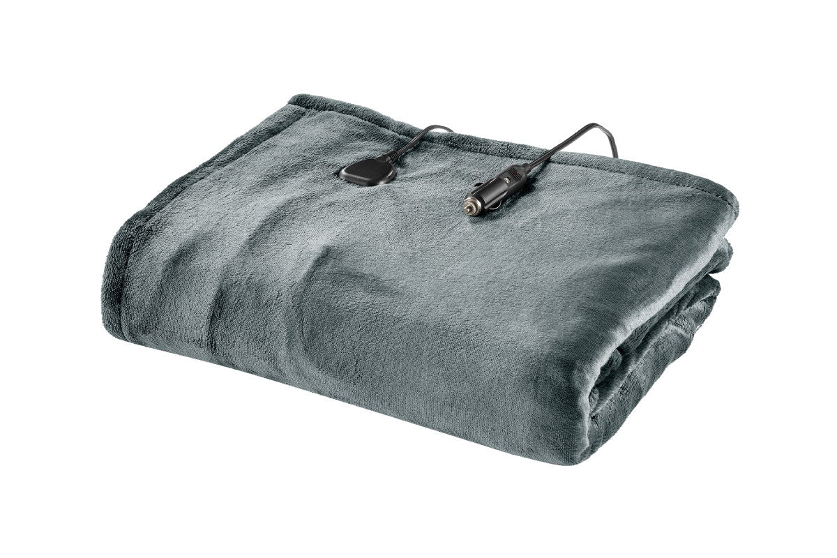 Ovela Car Electric Blanket with 12V Plug (Charcoal)