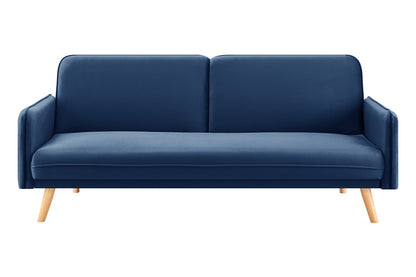 Ovela Chelsea 3 Seater Velvet Sofa Bed (Navy)