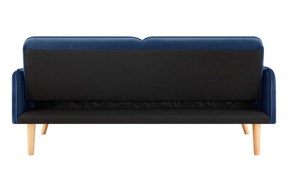 Ovela Chelsea 3 Seater Velvet Sofa Bed (Navy)