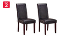 Ovela Kyran PU Leather Dining Chairs  - Black Set of 2