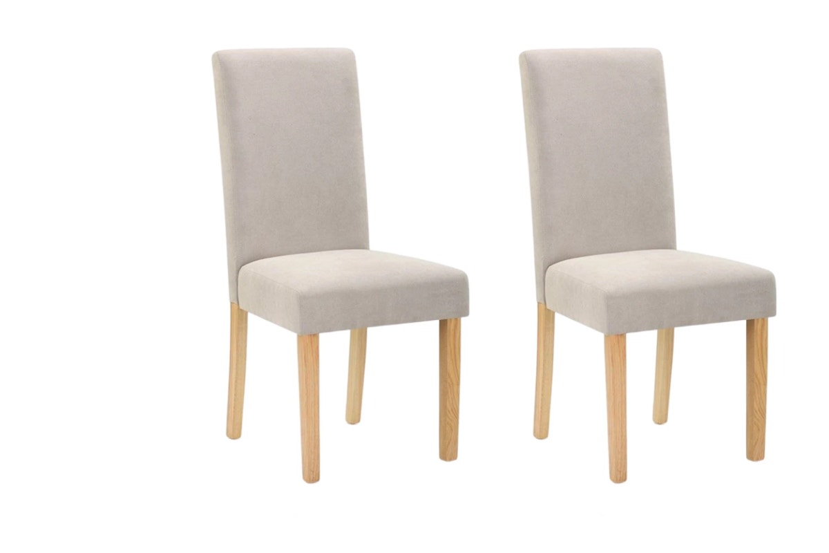 Ovela Set of 2 Kyran Fabric Dining Chairs (Beige)