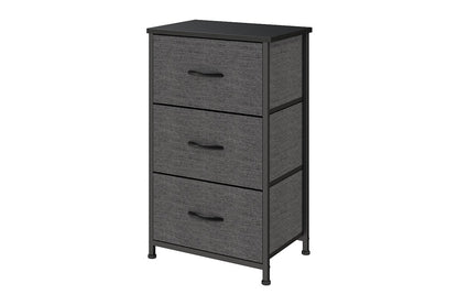 Ovela 3 Drawer Storage Chest - Charcoal