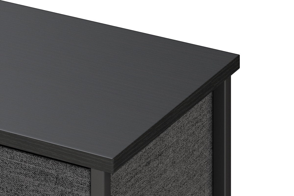 Ovela 3 Drawer Storage Chest - Charcoal