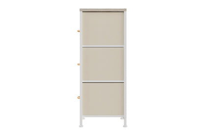 Ovela 3 Drawer Storage Chest - Wood Grain White Oak