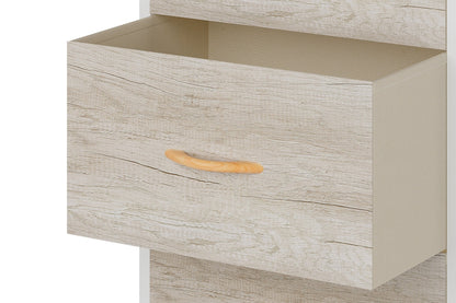 Ovela 3 Drawer Storage Chest - Wood Grain White Oak