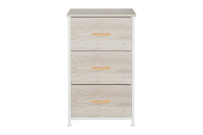 Ovela 3 Drawer Storage Chest - Wood Grain White Oak