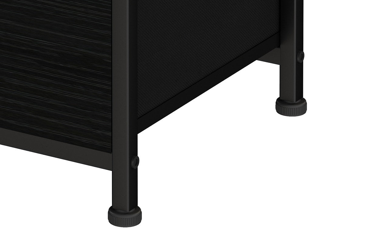 Ovela 3 Drawer Storage Chest - Wood Grain Black