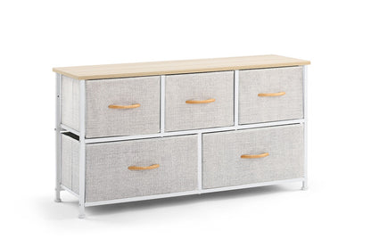 Ovela Chest of 5 Drawers (Grey)