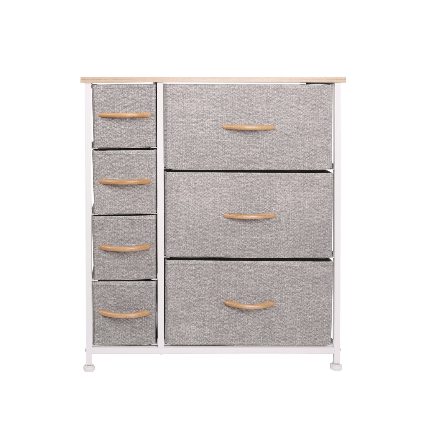 Ovela 7 Drawer Storage Chest (Light Grey)