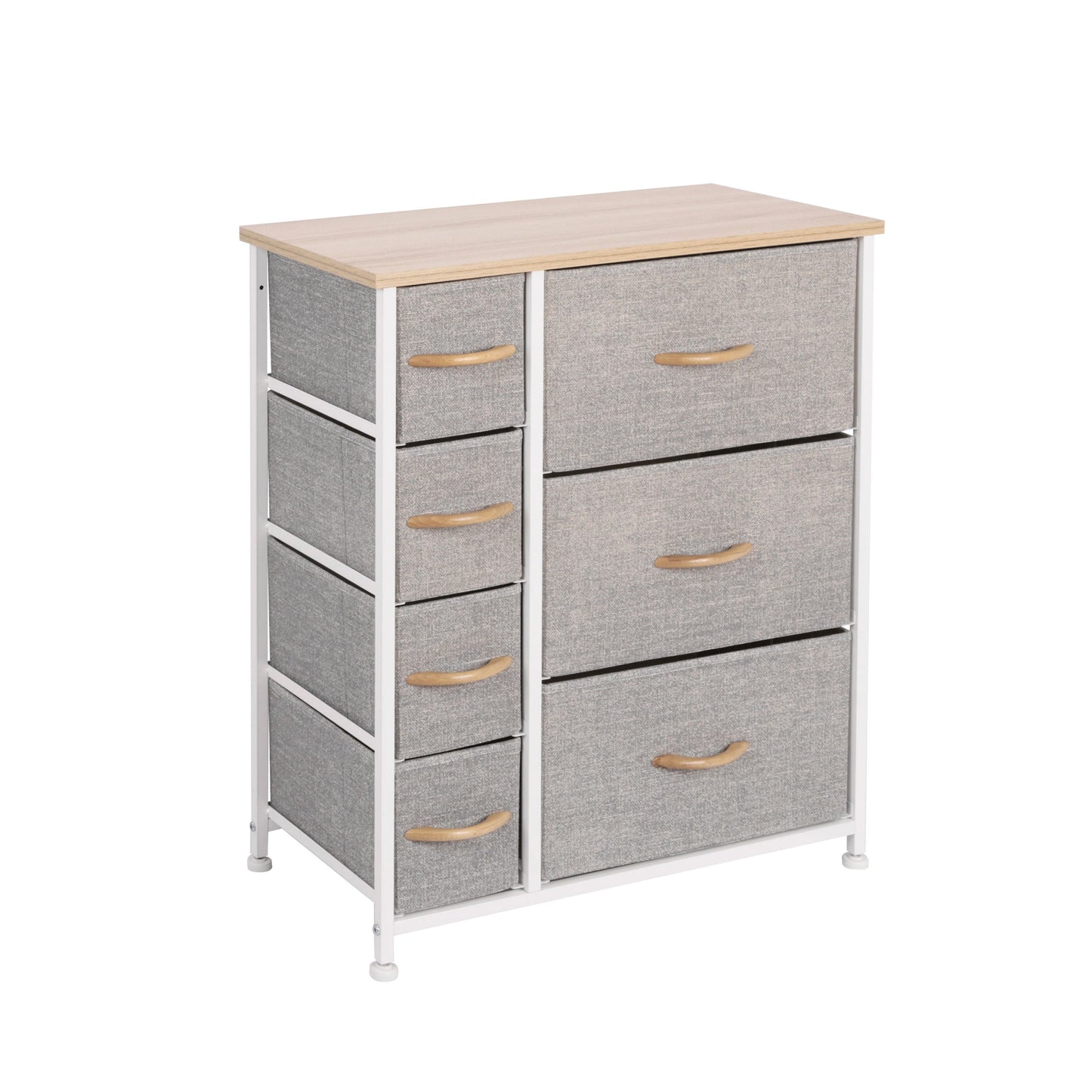 Ovela 7 Drawer Storage Chest (Light Grey)