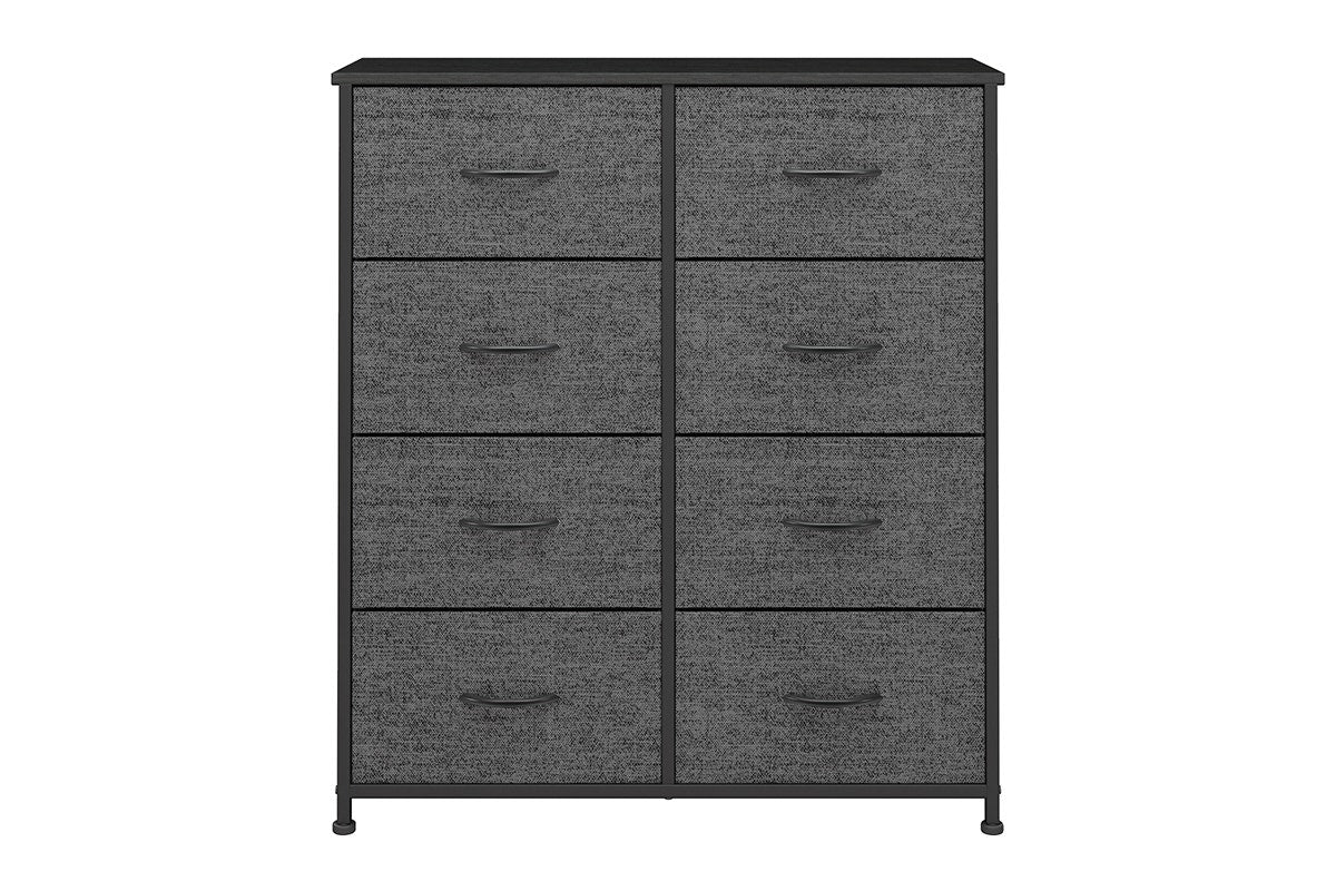 Ovela 8 Drawer Storage Chest - Charcoal