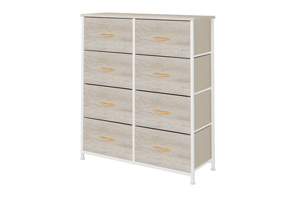 Ovela 8 Drawer Storage Chest - Wood Grain White Oak