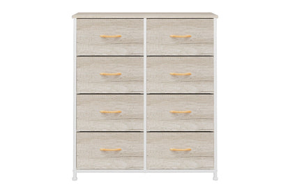 Ovela 8 Drawer Storage Chest - Wood Grain White Oak