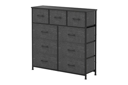 Ovela 9 Drawer Storage Chest - Charcoal