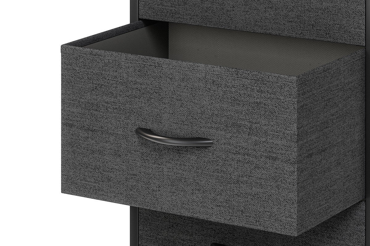 Ovela 9 Drawer Storage Chest - Charcoal