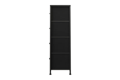 Ovela 9 Drawer Storage Chest - Wood Grain Black