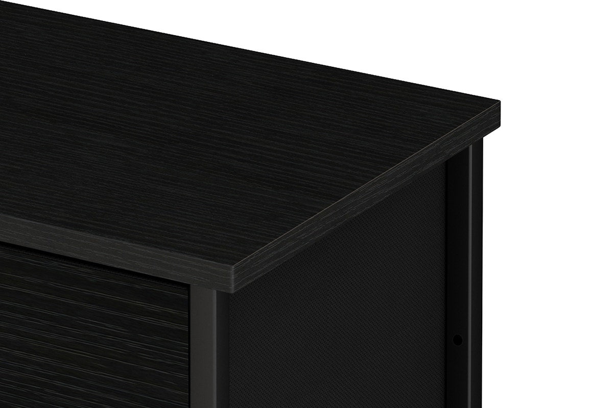 Ovela 9 Drawer Storage Chest - Wood Grain Black