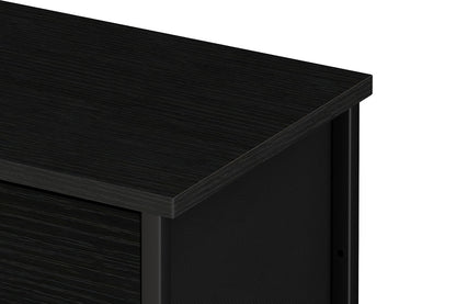 Ovela 9 Drawer Storage Chest - Wood Grain Black