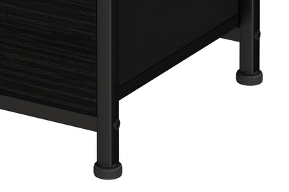 Ovela 9 Drawer Storage Chest - Wood Grain Black