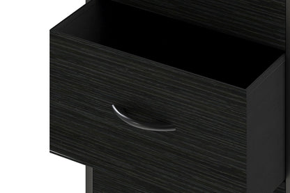 Ovela 9 Drawer Storage Chest - Wood Grain Black