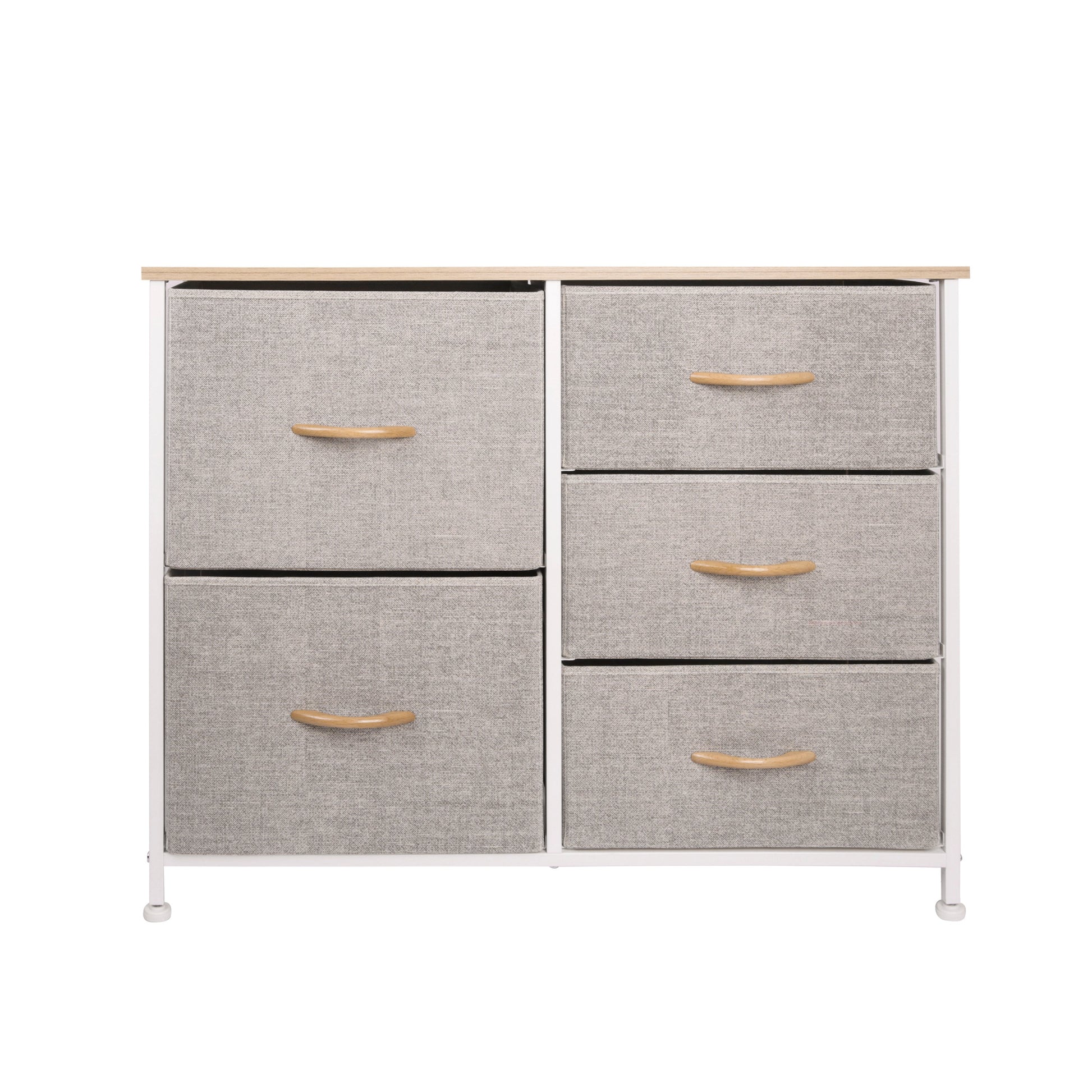 Ovela 5 Drawer Storage Chest (Beige)