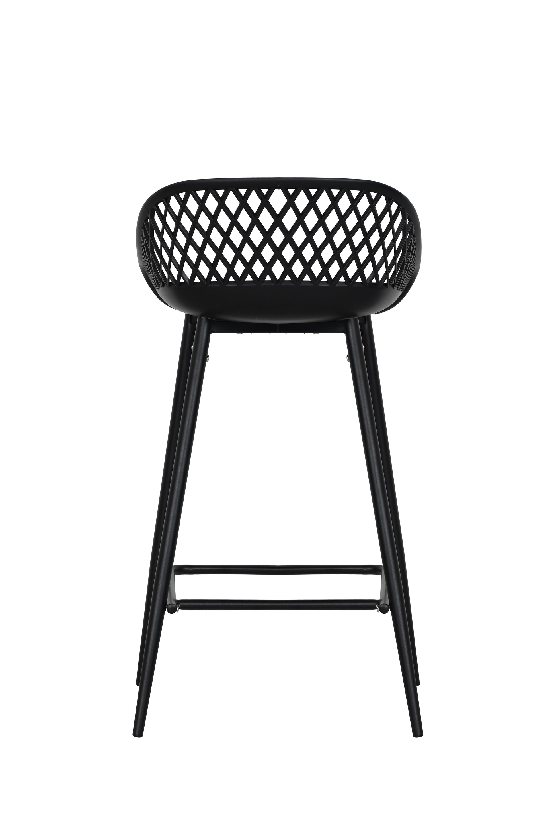 Ovela Set of 2 Leerdam Counter Stools (Black)